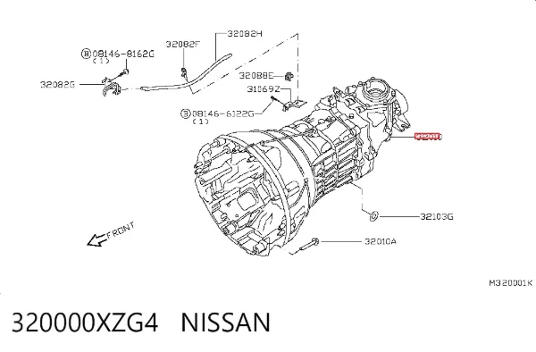 Caixa de Mudança montada (caixa mecânica de velocidades) Nissan Navara NP300 III
