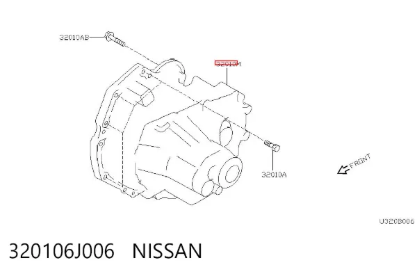 Caixa Automática de Mudança montada 320106J006 Nissan/Infiniti