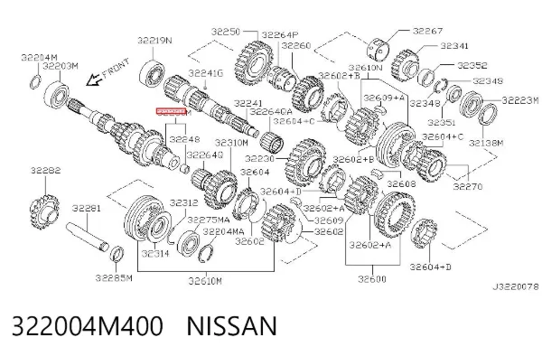  322004M400 Nissan/Infiniti