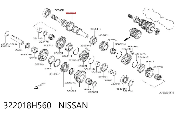  322018H560 Nissan/Infiniti