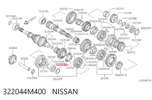  322044M400 Nissan/Infiniti