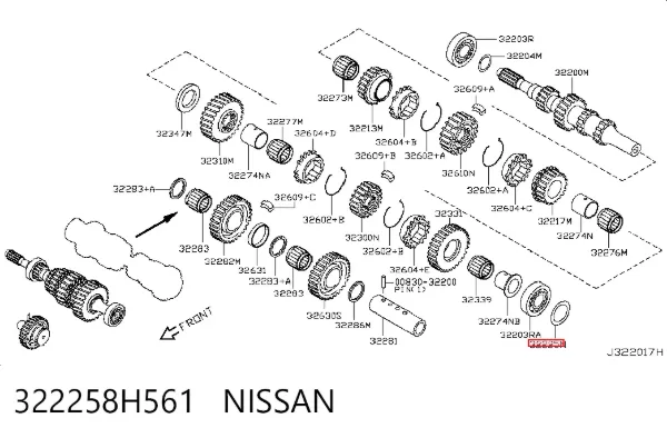  322258H561 Nissan/Infiniti
