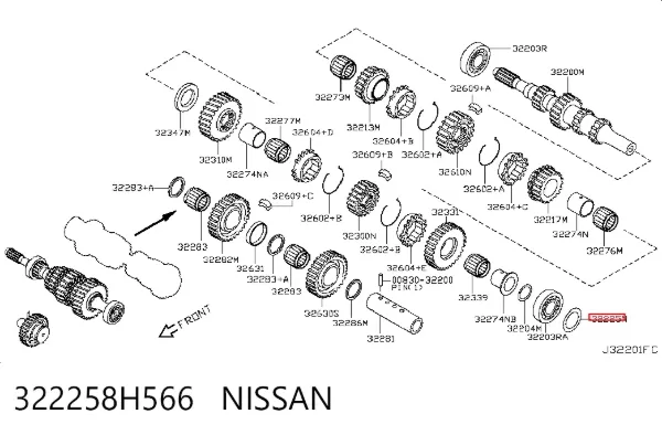  322258H566 Nissan/Infiniti