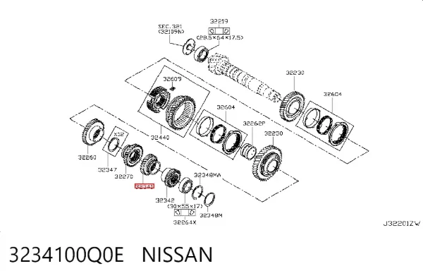  3234100Q0E Nissan/Infiniti