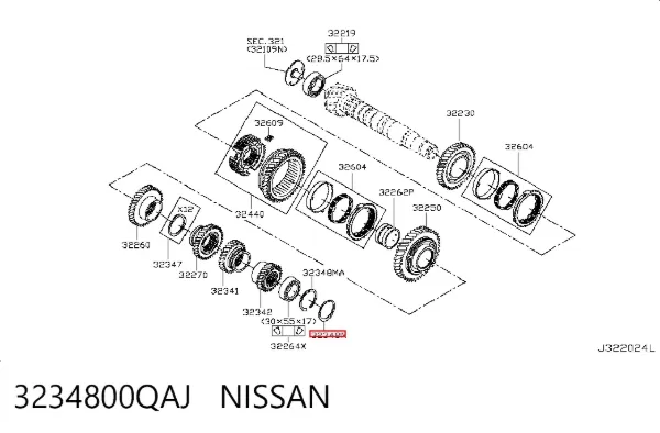  3234800QAJ Nissan/Infiniti
