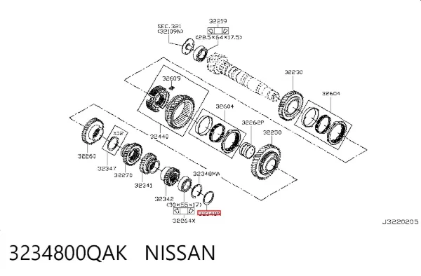  3234800QAK Nissan/Infiniti