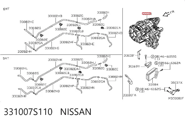 Caixa de transferência Nissan Pathfinder R51M
