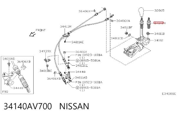  34140AV700 Nissan/Infiniti