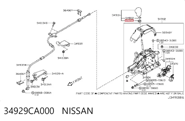  34929CA000 Nissan/Infiniti