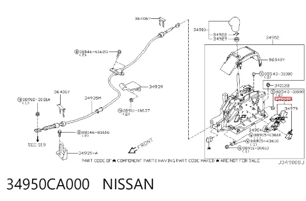  34950CA000 Nissan/Infiniti