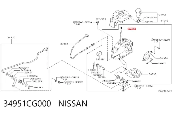  34951CG000 Nissan/Infiniti