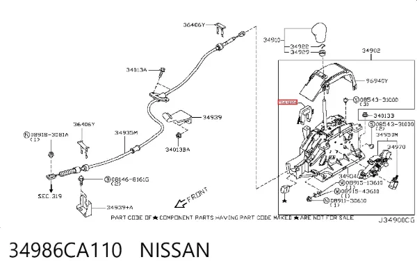  34986CA110 Nissan/Infiniti