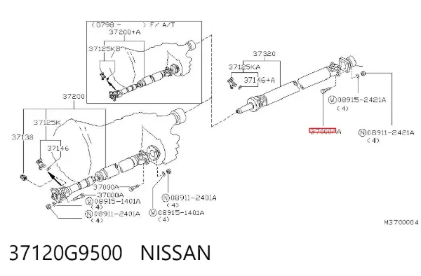  37120G9500 Nissan/Infiniti