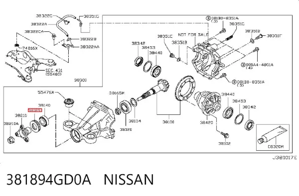  381894GD0A Nissan/Infiniti