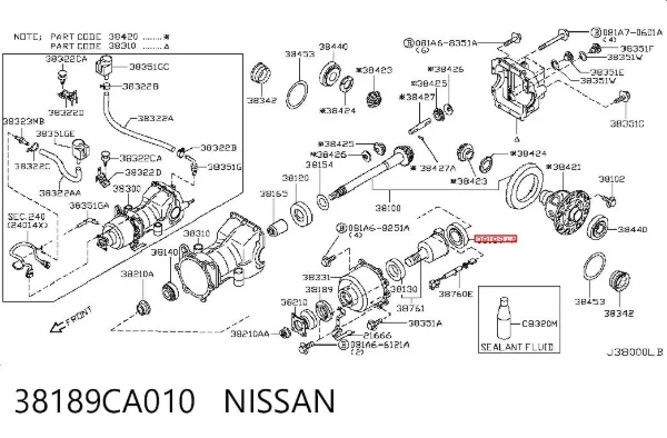  38189CA010 Nissan/Infiniti