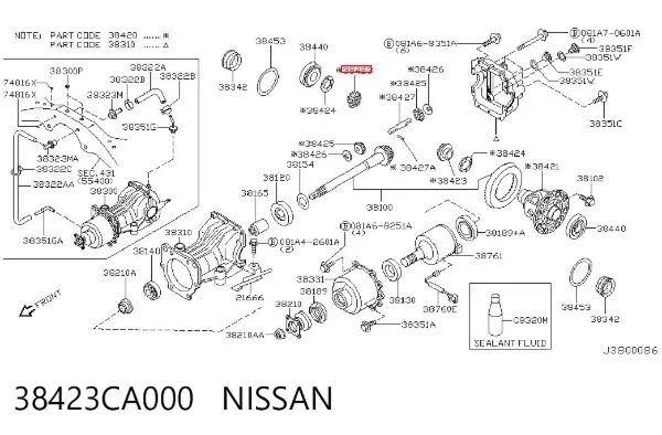  38423CA000 Nissan/Infiniti