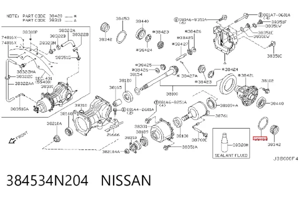  384534N204 Nissan/Infiniti