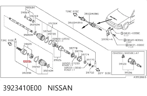  3923410E00 Nissan/Infiniti