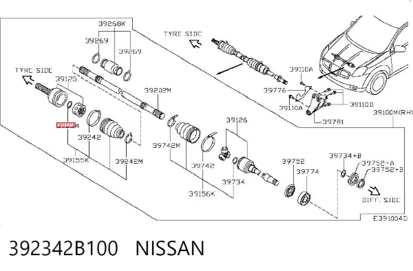  392342B100 Nissan/Infiniti