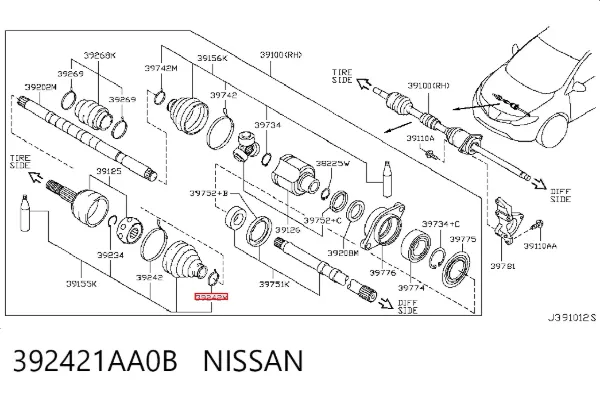  392421AA0B Nissan/Infiniti