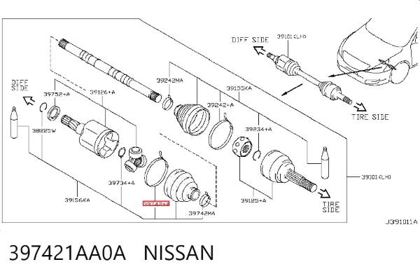  397421AA0A Nissan/Infiniti