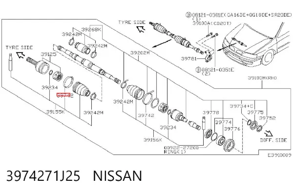 3974271J25 Nissan/Infiniti