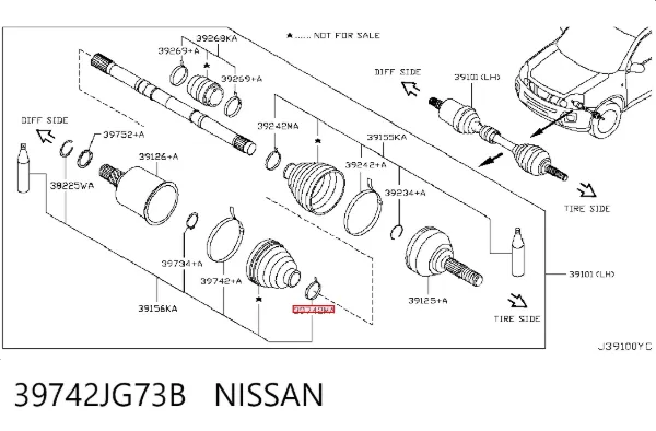  39742JG73B Nissan/Infiniti