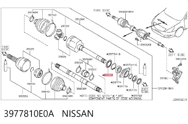  3977810E0A Nissan/Infiniti
