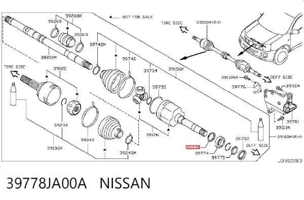  39778JA00A Nissan/Infiniti