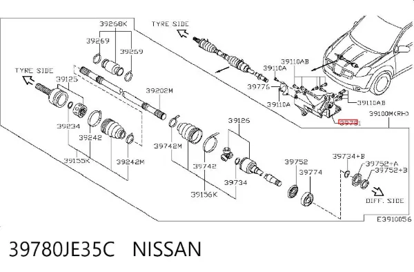  39780JE35C Nissan/Infiniti