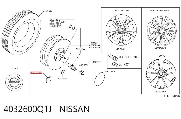  4032600Q1J Nissan/Infiniti