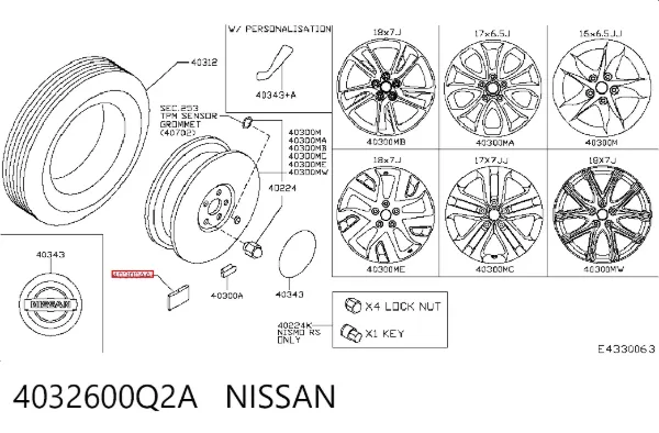  4032600Q2A Nissan/Infiniti