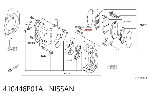  410446P01A Nissan/Infiniti