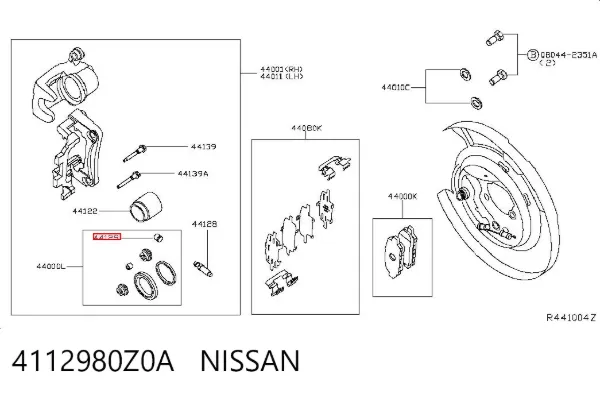  4112980Z0A Nissan/Infiniti