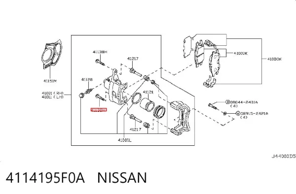  4114195F0A Nissan/Infiniti