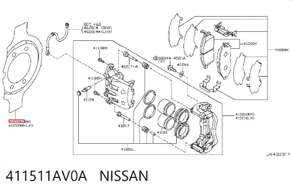  411511AV0A Nissan/Infiniti