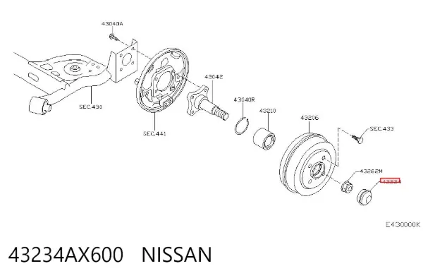  43234AX600 Nissan/Infiniti