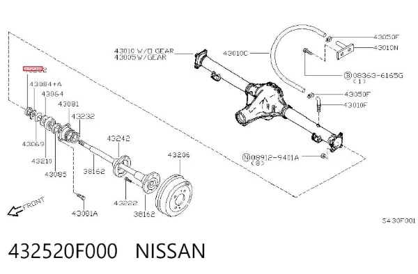  432520F000 Nissan/Infiniti