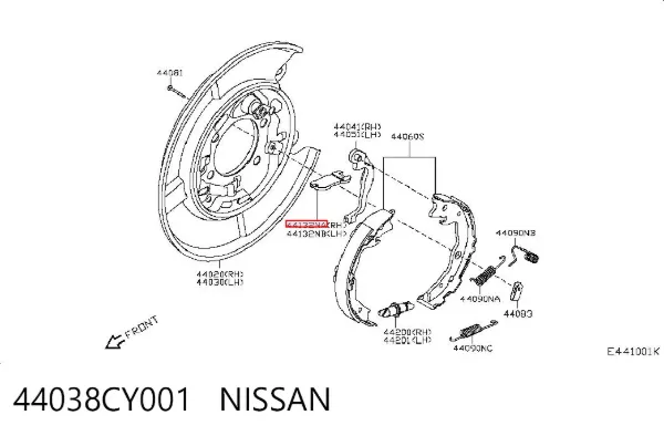  44038CY001 Nissan/Infiniti