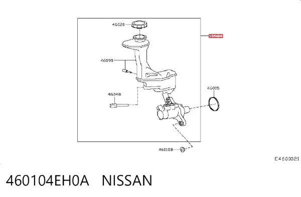 Cilindro mestre do freio Nissan Qashqai II