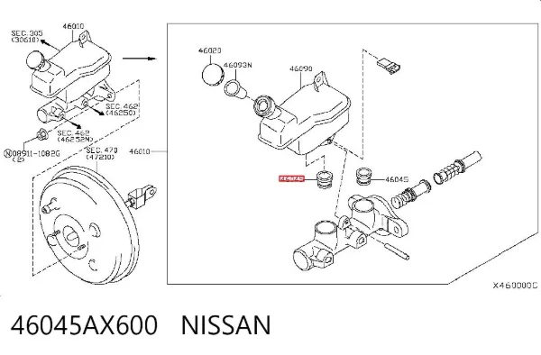  46045AX600 Nissan/Infiniti