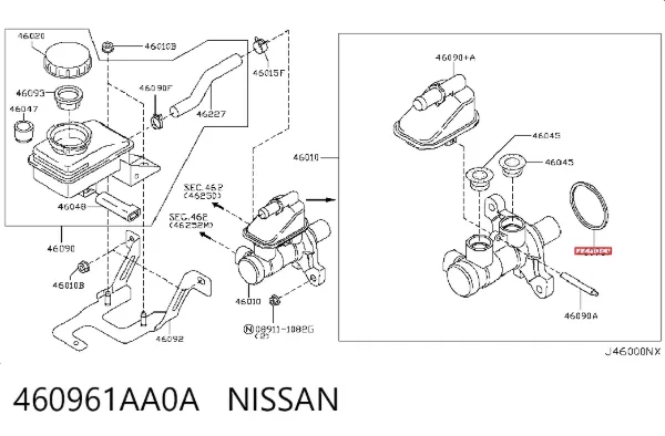  460961AA0A Nissan/Infiniti