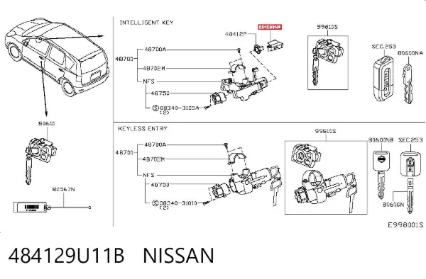  484129U11B Nissan/Infiniti
