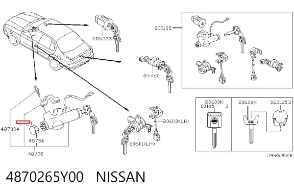  4870265Y00 Nissan/Infiniti