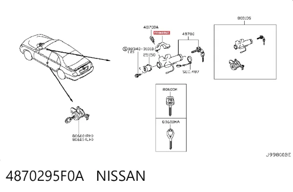  4870295F0A Nissan/Infiniti
