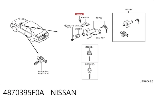  4870395F0A Nissan/Infiniti