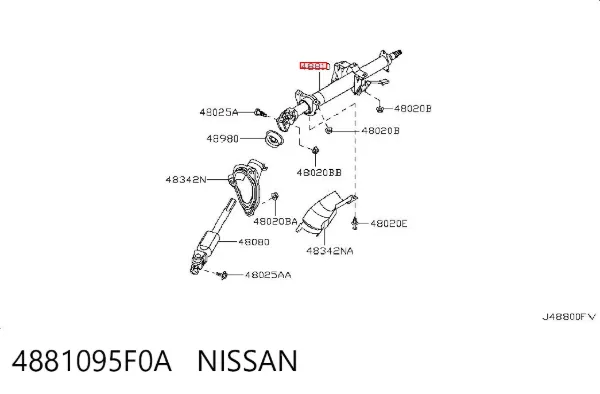 Coluna da direção Nissan Almera CLASSIC