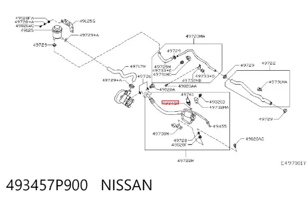  493457P900 Nissan/Infiniti