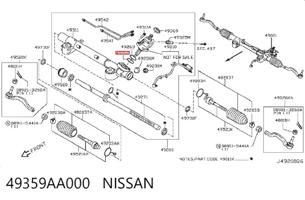  49359AA000 Nissan/Infiniti