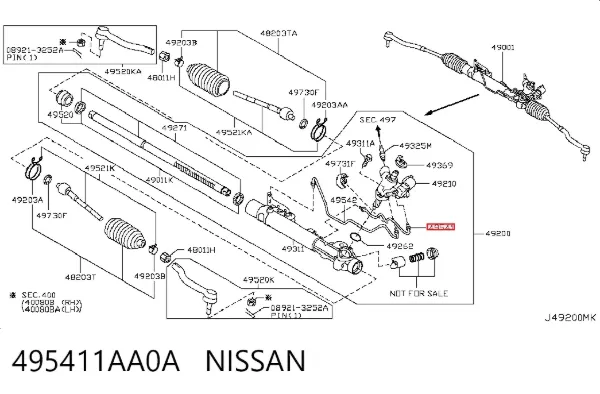  495411AA0A Nissan/Infiniti